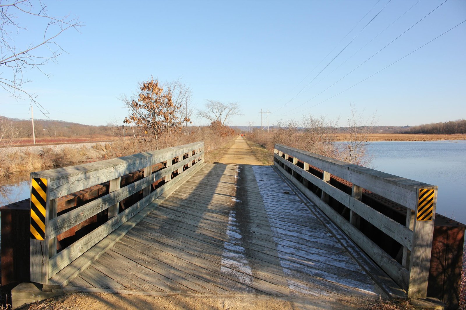 Looking east